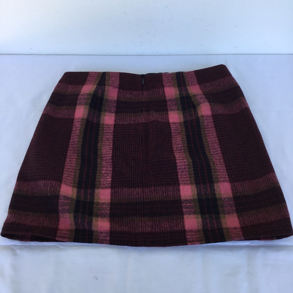 GAP Plaid Wool Skirt - Size 6 - Picture 3 of 6